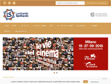 Tablet Screenshot of lombardiaspettacolo.com